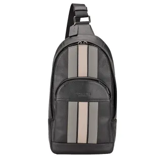 【COACH】男生 側背包 黑灰經典緹花LOGO PVC 防刮牛皮 男款 二合一 附零錢包 斜背包(Coach C5598) 歷史價格詳細信息