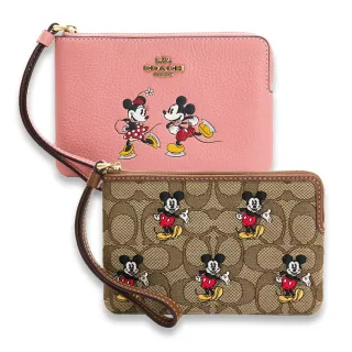 COACH DISNEY綠色滑雪MICKEY全皮拉鍊萬用手拿包  全新含吊牌保證正品 歷史價格詳細信息