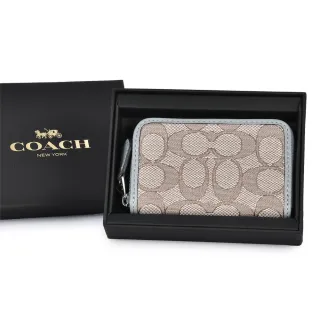 COACH淺卡C Logo萊姆綠掛帶拉鍊萬用手拿包 歷史價格詳細信息