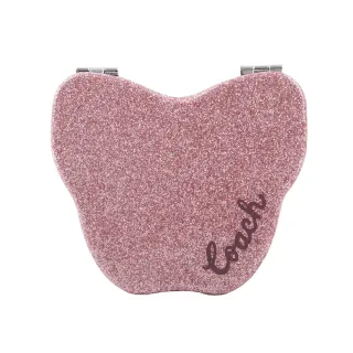 COACH 蝴蝶水鑽扣環撞色防刮皮革鏈帶斜背包(酒紅X桃粉) 歷史價格詳細信息