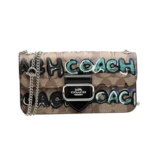 Coach X Jean-Michel 手提肩背鍊條 白色包 coach小包 藝術家聯名 歷史價格詳細信息