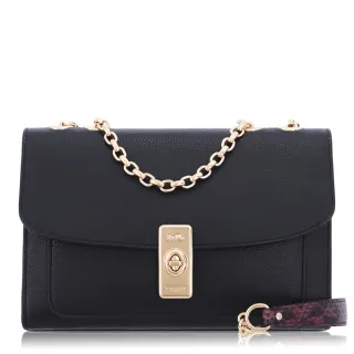 【COACH】鵝卵石皮革 / Georgie Gem小款 / 斜背 兩用包(橘紅色) 歷史價格詳細信息