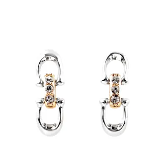 Linked Cross Necklace Two Tone Gold &amp; Silver 20&quot; &dagger; Religious Jewelry 歷史價格詳細信息