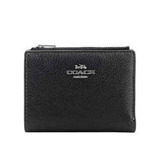 COACH 銀色Logo 荔枝皮革暗釦二折對開短夾(白色) CM315 SVHA 歷史價格詳細信息