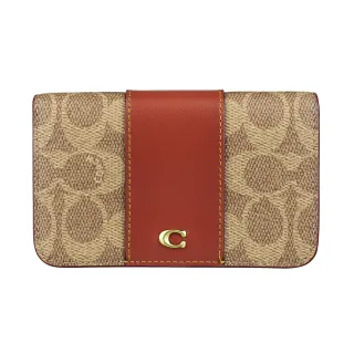 COACH卡其C Logo字印草莓拉鍊中長夾 歷史價格詳細信息