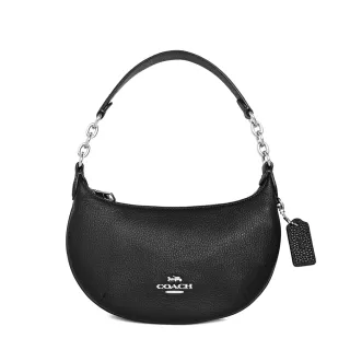 COACH PAYTON酒紅C Logo咖邊真皮手提迷你彎月包 歷史價格詳細信息