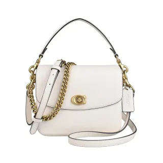 COACH 壓印LOGO皮革肩背斜背二用包(鳧綠) 歷史價格詳細信息