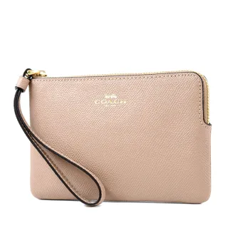 【COACH】素面防刮皮革手拿包-午夜藍 歷史價格詳細信息