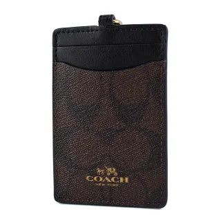 【COACH】緹花LOGO防刮皮革名片/證件夾(新款任選) 歷史價格詳細信息