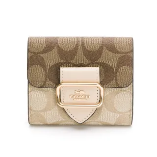 COACH  Morgan 最新款式拼接 皮革斜背鍊包 滿版c字咖啡色拼接蘋果綠色  贈品原廠紙袋、防塵袋 歷史價格詳細信息