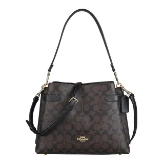 【COACH】HANNA素面牛皮手提兩用小托特包(小款-黑) 歷史價格詳細信息