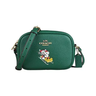 COACH 聯名款小款恐龍櫻桃圖騰PVC斜背肩背手提兩用包(紅棕色贈原廠防塵袋紙袋 歷史價格詳細信息