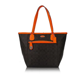 COACH深咖C Logo PVC黑邊釦式雙摺短夾 歷史價格詳細信息