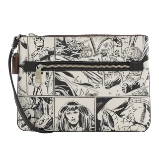 COACH 聯名款大款恐龍玫瑰圖騰PVC斜背肩背手提兩用包(紅棕色/贈原廠防塵袋紙袋 歷史價格詳細信息