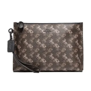 【COACH】咖啡滿版CLOGO拉鍊大手拿包(6648 IMAA8) 歷史價格詳細信息