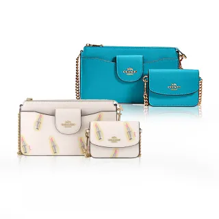 Coach Poppy Leather Canvas Signature C Keychain Chard holder Gold Clip ID 歷史價格詳細信息