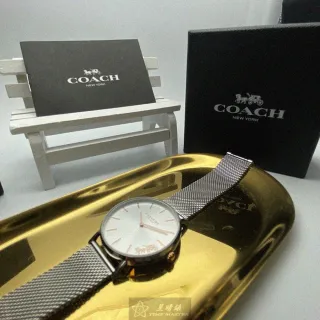 【COACH】COACH蔻馳女錶型號CH00010(銀白色錶面銀錶殼銀色精鋼錶帶款) 歷史價格詳細信息