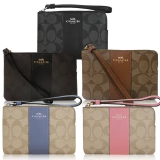 【COACH】燙印馬車素面荔枝紋皮革手拿包(蜂蜜黃) 歷史價格詳細信息