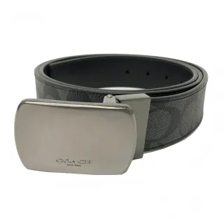 COACH黑灰C Logo單寧織布真皮半摺翻蓋方型斜背包 歷史價格詳細信息