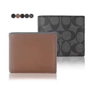 COACH 緹花C LOGO 對開男短夾(黑灰) 歷史價格詳細信息