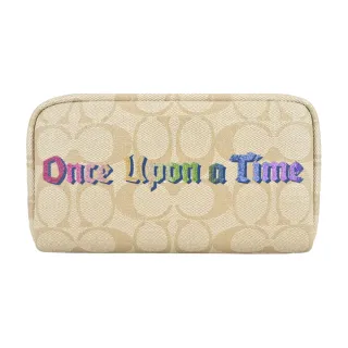 Coach x Disney公主聯名系列款單層手拿包-貝兒公主黃色下標前請先告知 請勿直接下標 歷史價格詳細信息