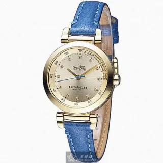 COACH 女款 金色釦頭緹花LOGO針釦式皮帶-咖啡色 歷史價格詳細信息