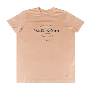 【COACH】COACH 黑字LOGO胸前口袋設計拉鍊純棉短袖T恤(白x黑) 歷史價格詳細信息