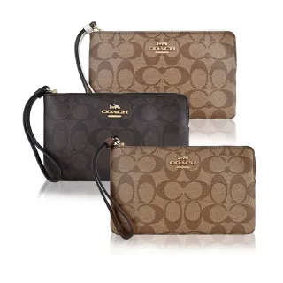 COACH 馬車緹花對開拉鍊短夾(卡其棕) 歷史價格詳細信息