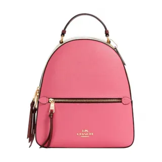 拼接皮革後背包 藍黃拼色  AMINAH~【am-0212】 歷史價格詳細信息