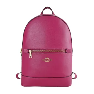 COACH 立體馬車素面荔枝紋皮革雙拉鍊斜背相機包(紅X粉) 歷史價格詳細信息