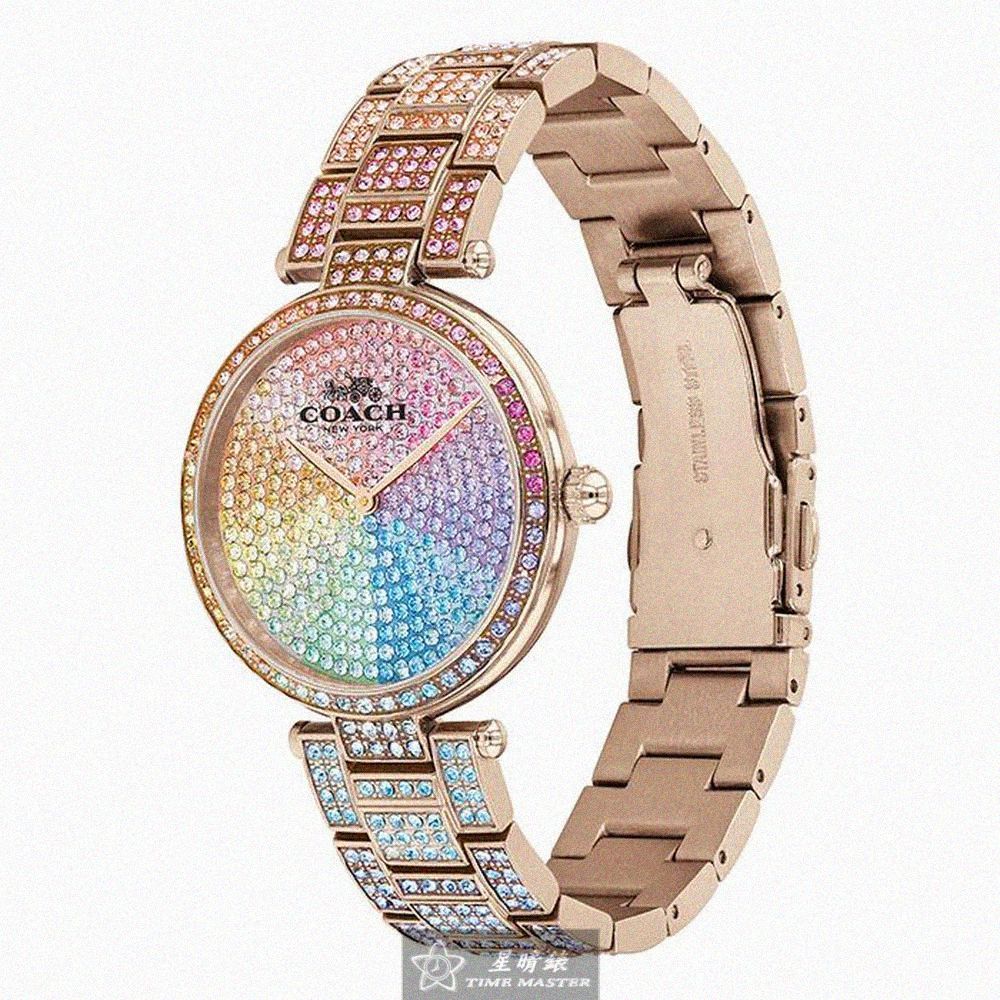 【COACH】COACH 玫瑰金框 黑面 黑色米蘭帶腕錶 (CO14602470) 歷史價格詳細信息