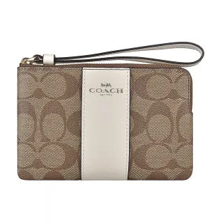 COACH 馬車印花PVC拼接皮革斜背相機包(奶白) 歷史價格詳細信息