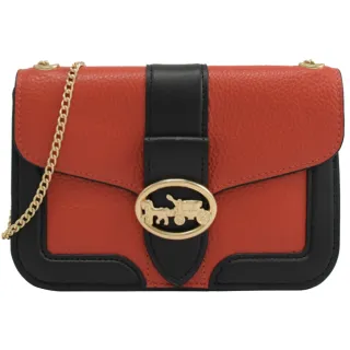 【COACH】撞色滿版C印花拼接皮帶飾信用卡零錢中夾(駝/深咖) 歷史價格詳細信息