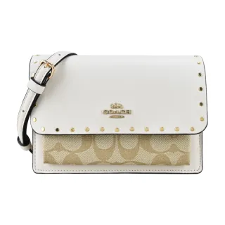 【COACH】卡其白立體馬車LOGO掛脖證件夾(63274 IMDQC) 歷史價格詳細信息