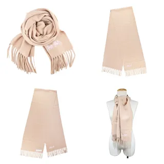 COACH 刺繡馬車格紋流蘇圍巾-米/杏 歷史價格詳細信息