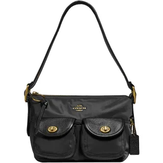 COACH_專櫃款 雙扣迷你三摺皮夾兩色可選 黑色 老花拼咖啡(贈原廠紙袋紙盒) 歷史價格詳細信息