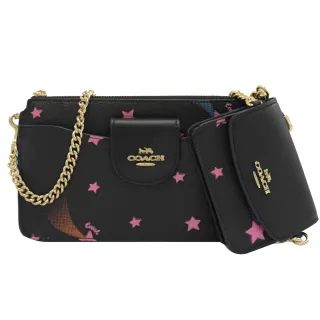 【COACH】經典星星C LOGO印花子母信用卡鑰匙零錢包(駝/深咖) 歷史價格詳細信息