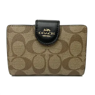 【COACH】新款C LOGO長夾式零錢雙層大手拿包(米白) 歷史價格詳細信息