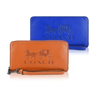 COACH 馬車壓印荔枝紋皮革斜背相機包(撞色紫紅) 歷史價格詳細信息