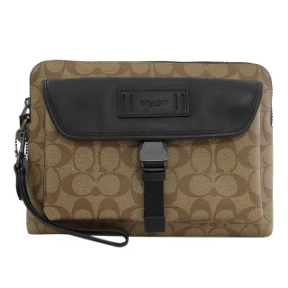 【COACH】滿版星星C印花手提式手機袋手拿包零錢長夾(駝/深咖) 歷史價格詳細信息