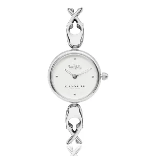 【COACH】COACH 銀框 藍面 銀色米蘭帶腕錶 (14602437) 歷史價格詳細信息