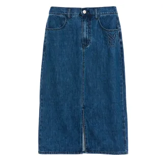 【PLAYBOY】牛仔拼接造型長上衣(黑色) 歷史價格詳細信息