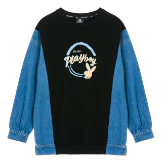 【PLAYBOY】袖圈拼色帽T(黑色) 歷史價格詳細信息