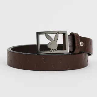 【PLAYBOY】兔頭烙印皮帶  皮帶系列(黑色) 歷史價格詳細信息