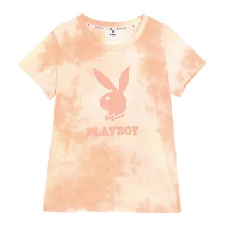 【PLAYBOY】綁染黃藍落肩印花T(綁染藍) 歷史價格詳細信息