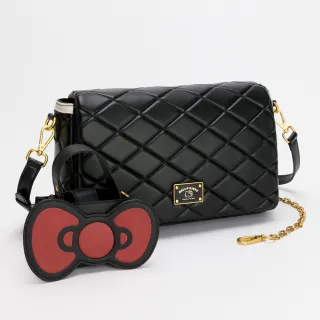 Arnold Palmer-翻蓋斜背包 黑色十字紋系列-黑色 歷史價格詳細信息