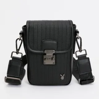 PLAYBOY - 大斜背包  Mettle系列 - 黑色 歷史價格詳細信息