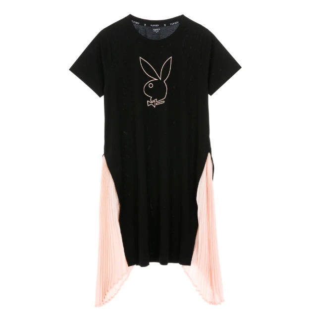 【PLAYBOY】肩拼接三色螺紋外套(黑色) 歷史價格詳細信息