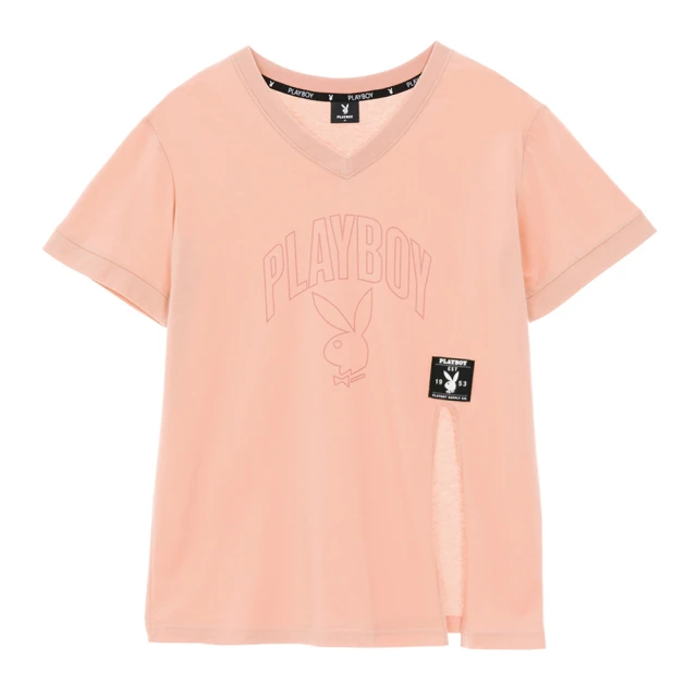 【PLAYBOY】下擺LOGO印立領上衣(黑色) 歷史價格詳細信息