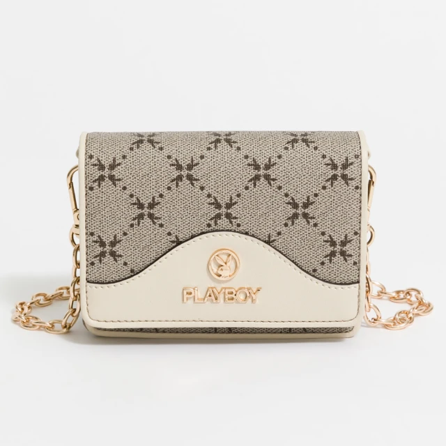 PLAYBOY - 卡片夾附手挽帶 Oat Milk Macchiato系列 - 咖啡色 歷史價格詳細信息